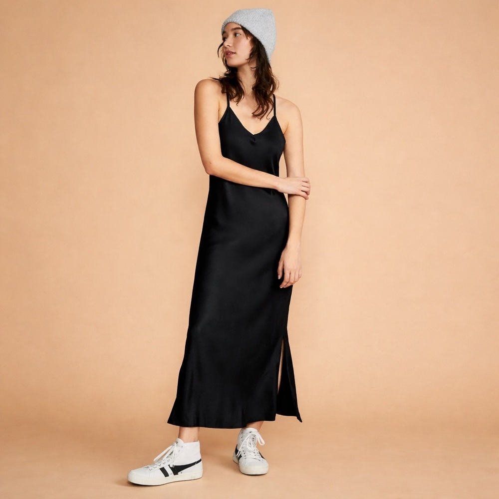 NWT Lou & Grey Shimmer Twill Racerback Slip Dress XS